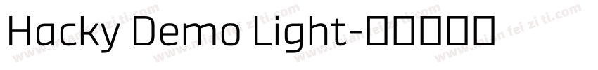 Hacky Demo Light字体转换